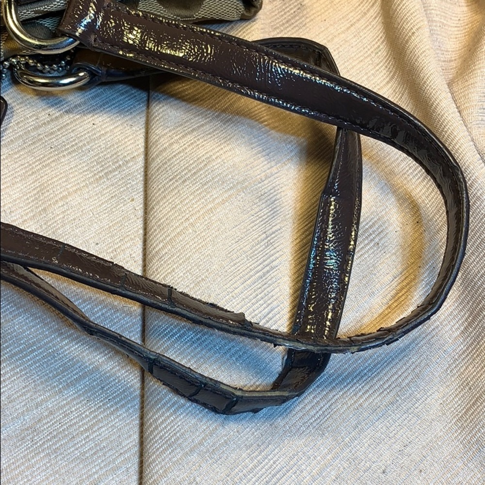 Coach iconic logo canvas/leather everyday tote - Picture 12 of 16